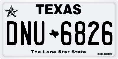 TX license plate DNU6826