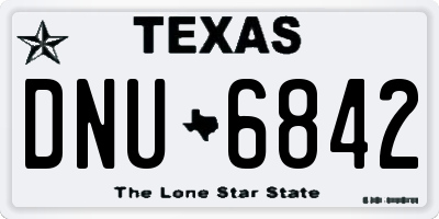 TX license plate DNU6842