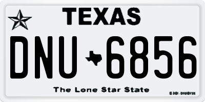TX license plate DNU6856
