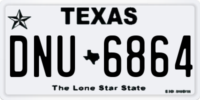 TX license plate DNU6864