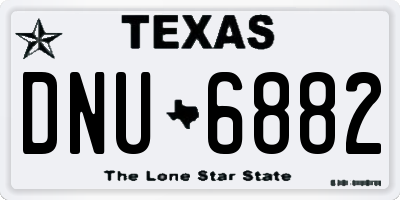 TX license plate DNU6882