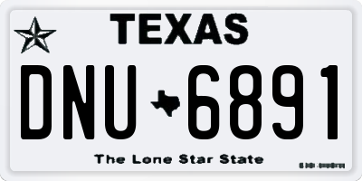 TX license plate DNU6891