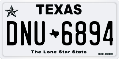 TX license plate DNU6894