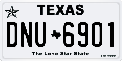 TX license plate DNU6901