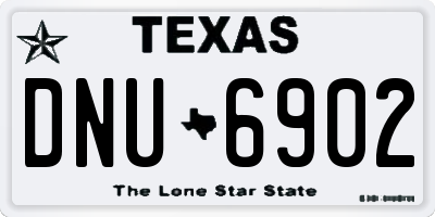 TX license plate DNU6902