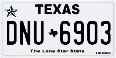 TX license plate DNU6903