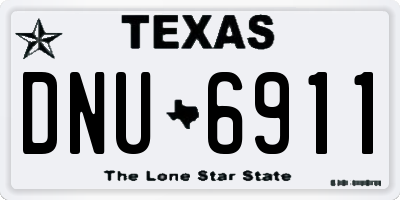 TX license plate DNU6911