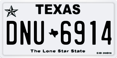 TX license plate DNU6914