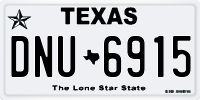 TX license plate DNU6915