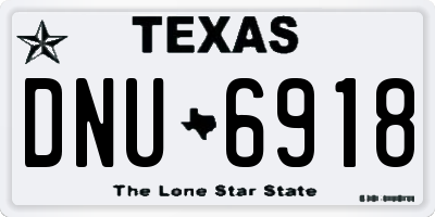TX license plate DNU6918