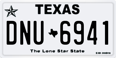 TX license plate DNU6941
