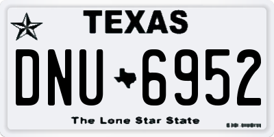 TX license plate DNU6952