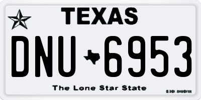 TX license plate DNU6953