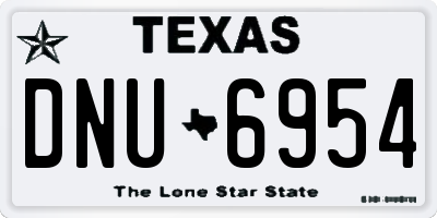 TX license plate DNU6954
