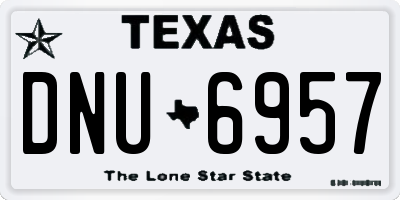TX license plate DNU6957
