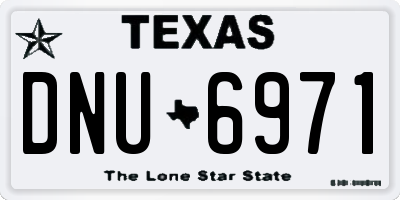 TX license plate DNU6971