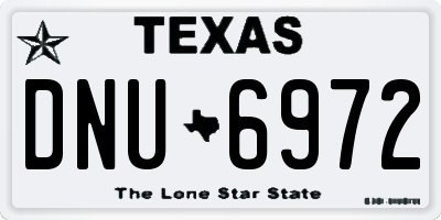 TX license plate DNU6972