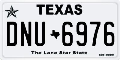 TX license plate DNU6976