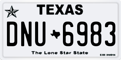TX license plate DNU6983