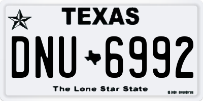 TX license plate DNU6992