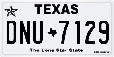 TX license plate DNU7129