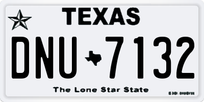 TX license plate DNU7132