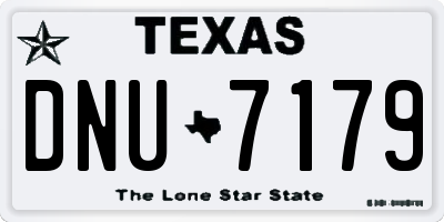 TX license plate DNU7179