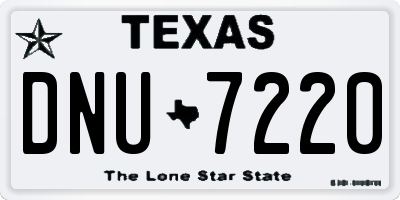 TX license plate DNU7220