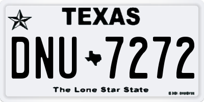 TX license plate DNU7272