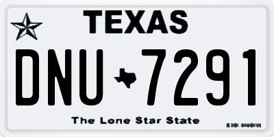 TX license plate DNU7291