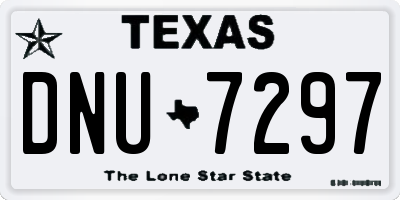 TX license plate DNU7297