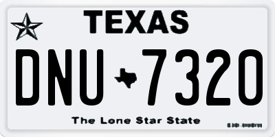 TX license plate DNU7320