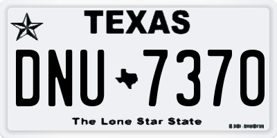 TX license plate DNU7370