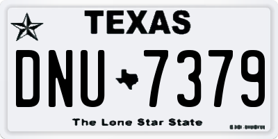 TX license plate DNU7379