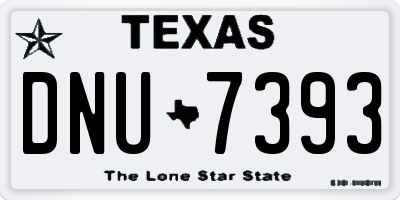 TX license plate DNU7393