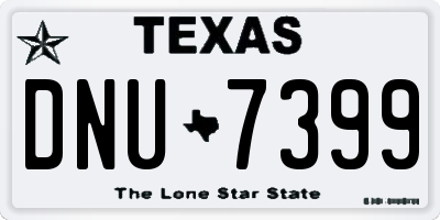 TX license plate DNU7399