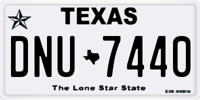 TX license plate DNU7440