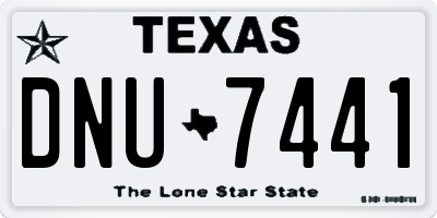 TX license plate DNU7441