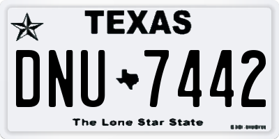 TX license plate DNU7442