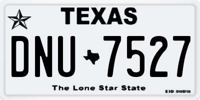 TX license plate DNU7527