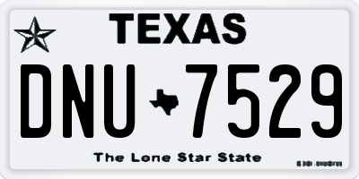 TX license plate DNU7529