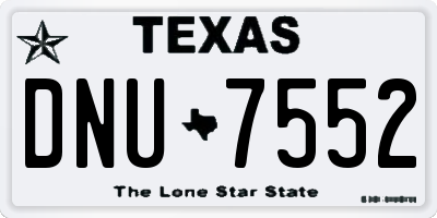 TX license plate DNU7552