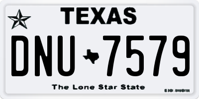 TX license plate DNU7579