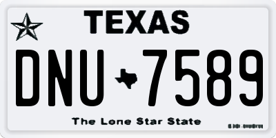 TX license plate DNU7589