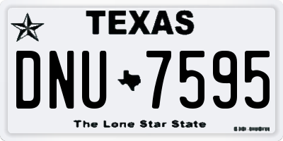TX license plate DNU7595