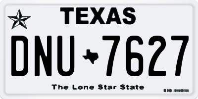 TX license plate DNU7627