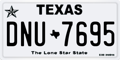 TX license plate DNU7695