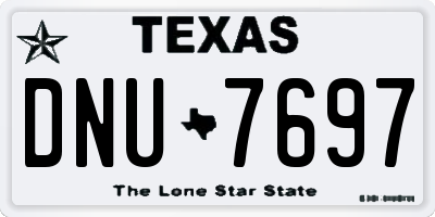 TX license plate DNU7697