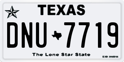 TX license plate DNU7719