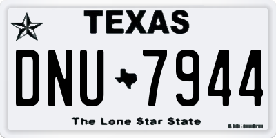 TX license plate DNU7944